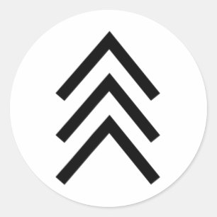 Trisomy 21 Down Syndrom Drei Chromosomenpfeile 1 Runder Aufkleber