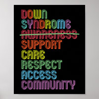 Trisomy 21 Down Syndrome Awareness Rainbow