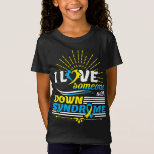 Trisomy 21 I Liebe Jemand mit Down-Syndrom T-Shirt