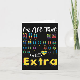 Trisomy 21 Xy Extra Chromosom Boy World Down Synd Karte
