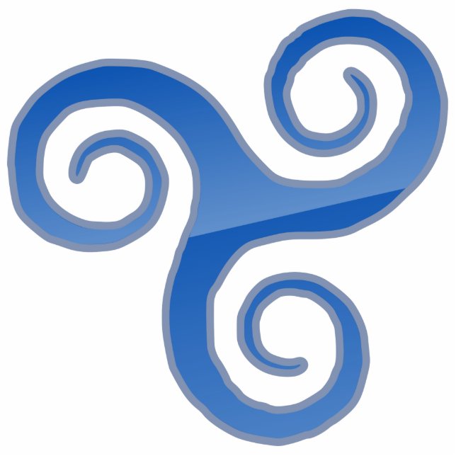 Trisquel Pride Freistehende Fotoskulptur (Vorne)