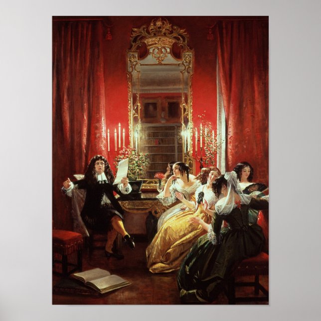 Trissotin Reading seinen Sonnet Poster (Vorne)