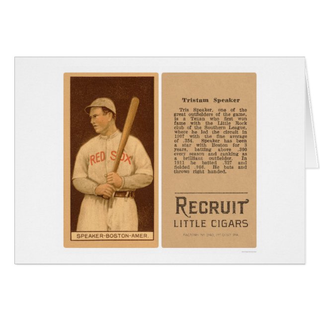 Tristam Lautsprecher-Red- Soxbaseball 1912 (Vorderseite (Horizontal))