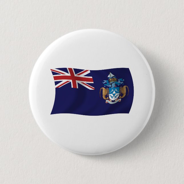 Tristan Da Cunha Flag Button (Vorderseite)
