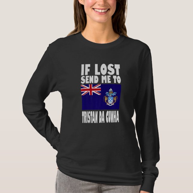 Tristan Da Cunha Flag Design  If lost send me to T T-Shirt (Vorderseite)