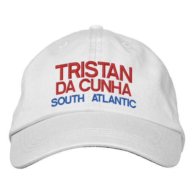 Tristan da Cunha - Tristan Island Custom Hat Bestickte Baseballkappe (Vorderseite)