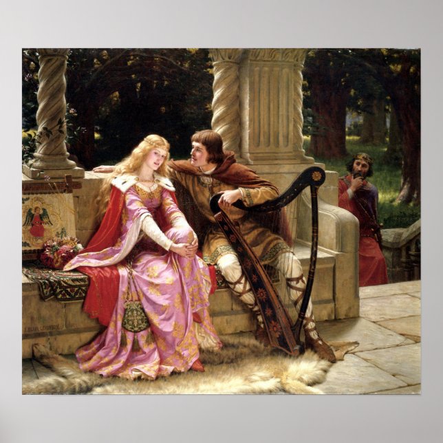 Tristan & Iseult von Edmund Leighton 1902 Poster (Vorne)
