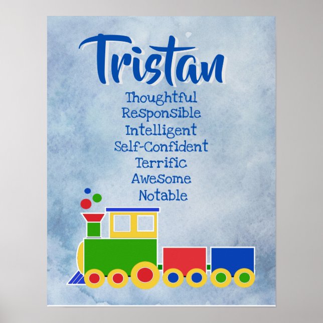 Tristan Name Poster (Vorne)
