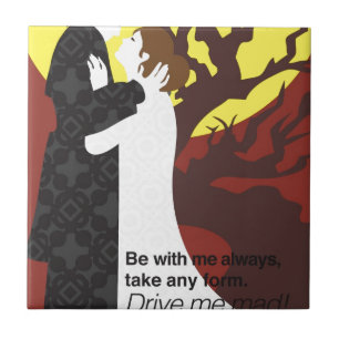 Tristan und Iseult Geschenk mit Zitat Fliese