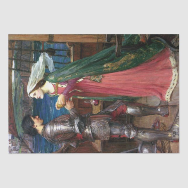 Tristan und Isolde durch John William Waterhouse Seidenpapier (Vorderseite)