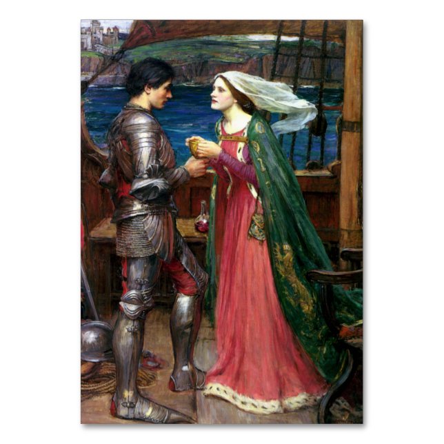 Tristan und Isolde mit Tränke von Wasserhaus Tischnummer (Vorderseite)