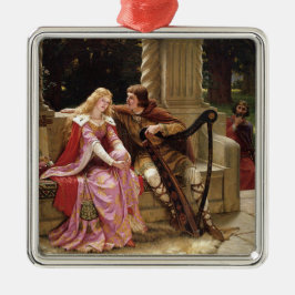 Tristan und Isolde (mittelalterliche Romantik) Vin Ornament Aus Metall