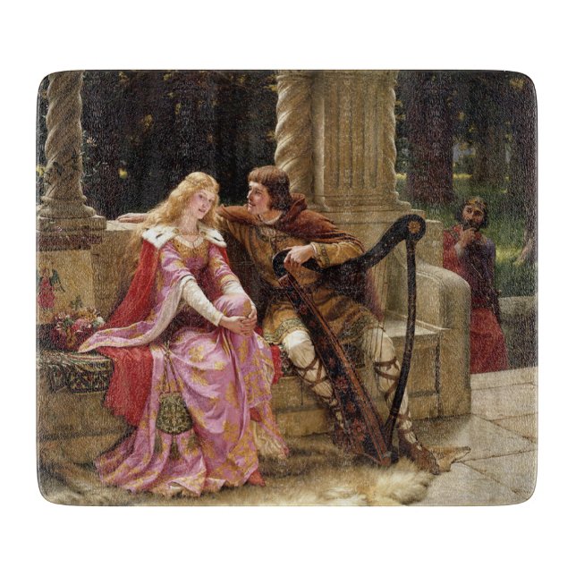 Tristan und Isolde (mittelalterliche Romantik) Vin Schneidebrett (Vorderseite)