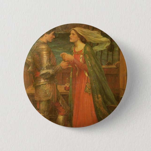 Tristan und Isolde von John William Waterhouse Button (Vorderseite)
