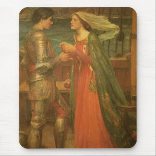 Tristan und Isolde von John William Waterhouse Mousepad
