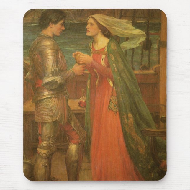 Tristan und Isolde von John William Waterhouse Mousepad (Vorne)