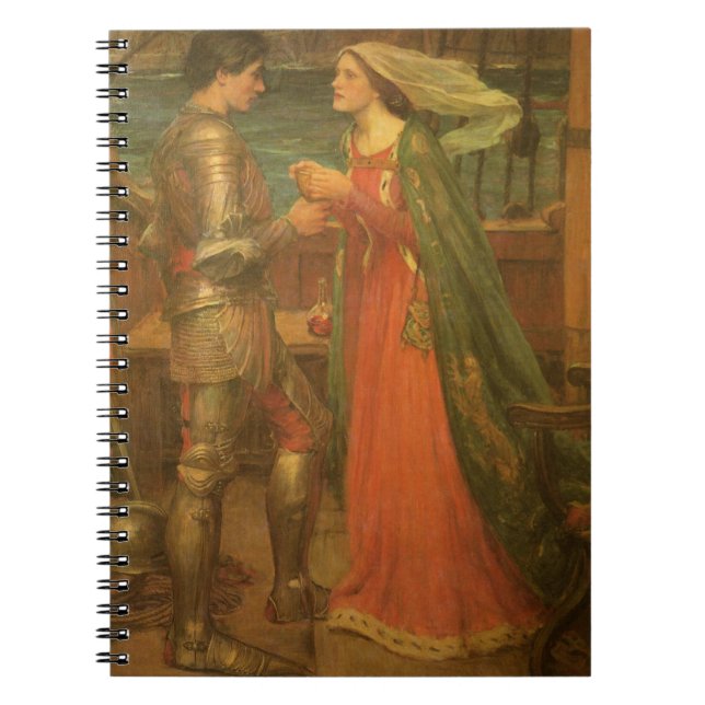Tristan und Isolde von John William Waterhouse Notizblock (Vorderseite)