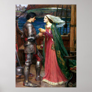 Tristan und Isolde von John William Waterhouse Poster