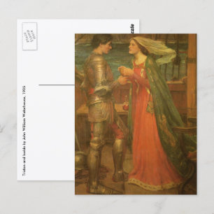 Tristan und Isolde von John William Waterhouse Postkarte