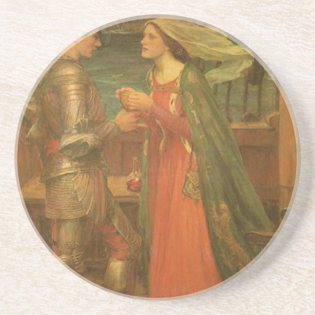 Tristan und Isolde von John William Waterhouse Untersetzer (Vorne)