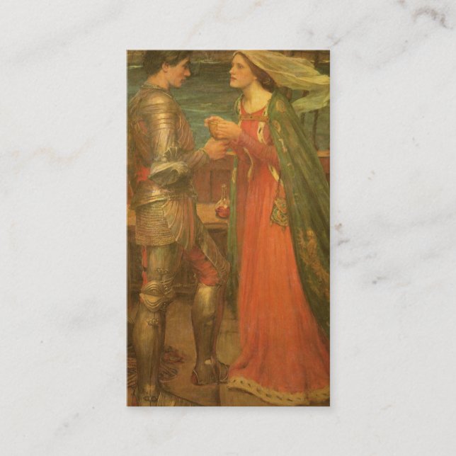 Tristan und Isolde von JW Waterhouse Wedding Begleitkarte (Vorderseite)