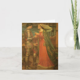 Tristan und Isolde von JW Waterhouse Wedding Dankeskarte
