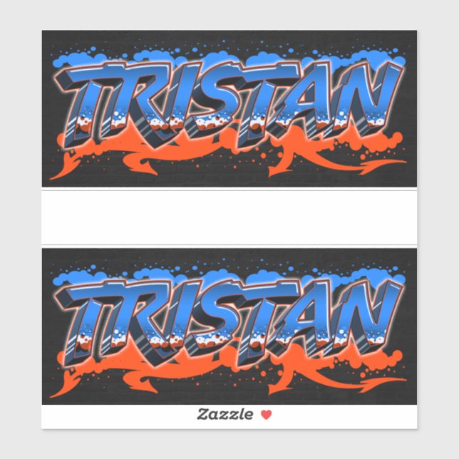 Tristan Vorname Name Graffiti Aufkleber Sticker (Blatt)
