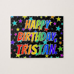 "TRISTAN" Vorname, Spaß "GLÜCKLICHER GEBURTSTAG" Puzzle