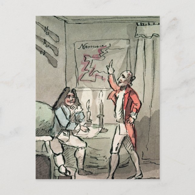 Tristram Shandy, 1786 Postkarte (Vorderseite)