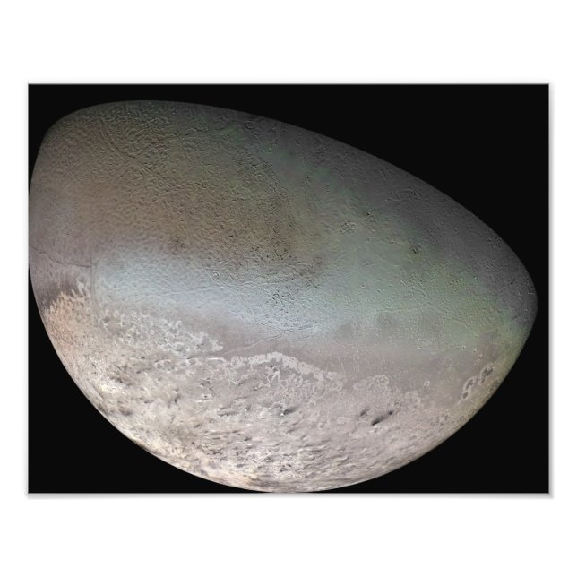 Triton, der größte Mond des Planeten Neptun Fotodruck (Vorne)