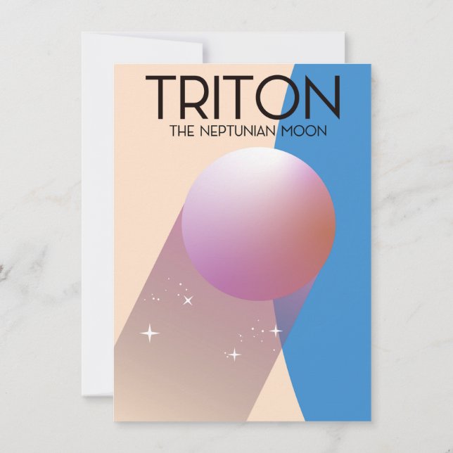 Triton - Der Neptun-Mond Einladung (Rückseite)