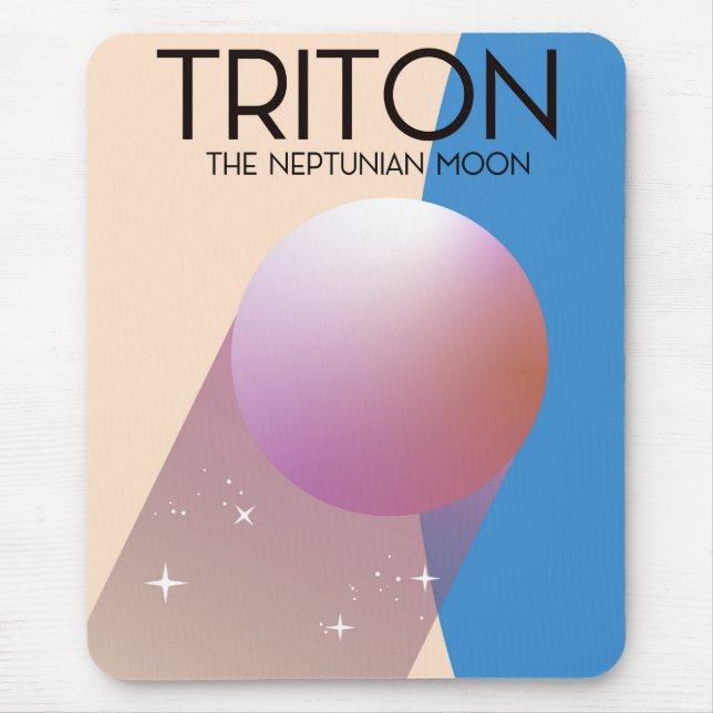 Triton - Der Neptun-Mond Mousepad (Vorne)