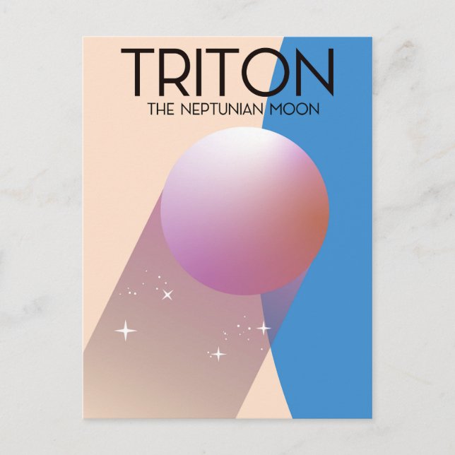 Triton - Der Neptun-Mond Postkarte (Vorderseite)