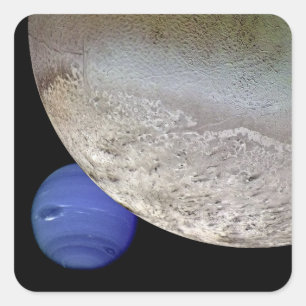 Triton mit Neptun Quadratischer Aufkleber