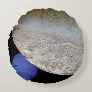 Triton mit Neptun Rundes Kissen