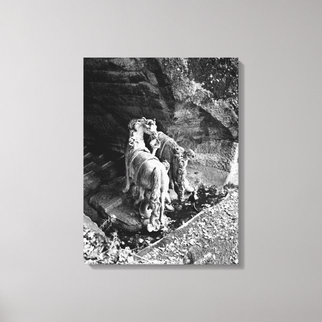 Tritonen, die die Pferde der Sonne bewässern Leinwanddruck (Vorderseite)