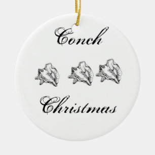 Tritonshorn-Weihnachtsverzierung Keramikornament