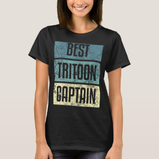 Tritoon-Beste-Kapitän-Boot-Sprüche T-Shirt