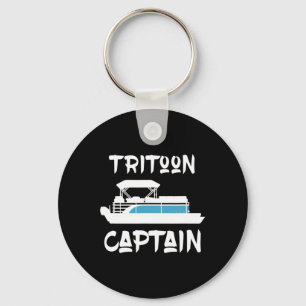 Tritoon Captain Gift Idea for Tritoon Boat Owner B Schlüsselanhänger