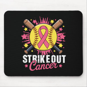 Tritt Brustkrebs-Bewusstsein Weiches Rosa Frau Mousepad