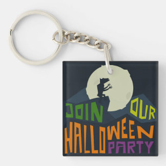 Tritt der Halloween-Party bei Schlüsselanhänger