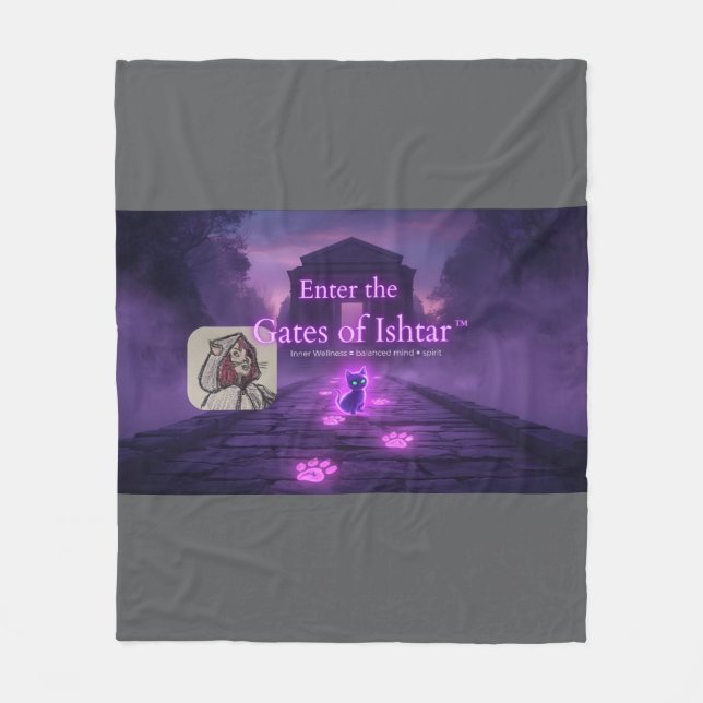 Tritt durch die Tore von Ishtar  Fleecedecke (Vorderseite)