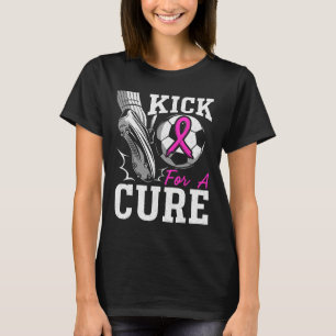 Tritt für eine Heilung Brustkrebsbewusstsein Pinke T-Shirt