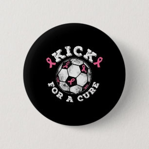 Tritt für eine Heilung Pink Ribbon Brustkrebsbewus Button