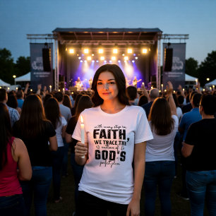 Tritt mit Glauben in Gottes perfekten Plan Tri-Blend Shirt