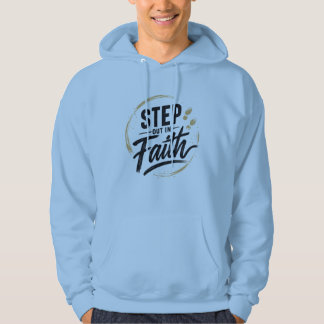Tritt-mit-Glauben-T-Shirt Hoodie