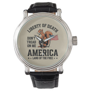 Tritt nicht auf mich Eichhörnchen Freiheit Gerecht Armbanduhr