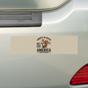 Tritt nicht auf mich Eichhörnchen Freiheit Gerecht Autoaufkleber