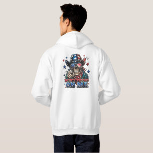Tritt Nicht Auf Mich Patrioten-Schädel-Hoodie⁠ Hoodie