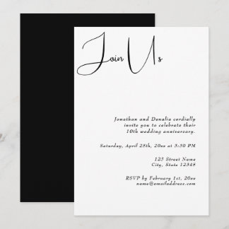 Tritt uns Minimalist bei Einladung
